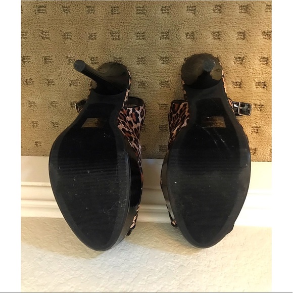 Cheetah open toe stilettos - Picture 2 of 4